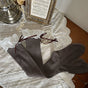 Brown mid-calf socks / One Size