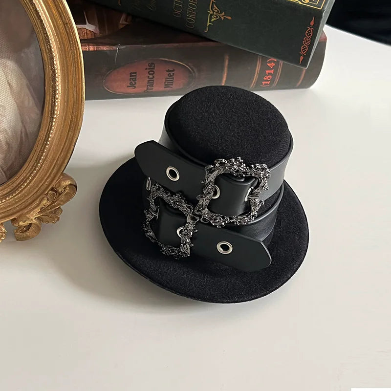 With PUJI - Klin - Gothic Lolita OP Dress, Ruffle Trim detail view 11