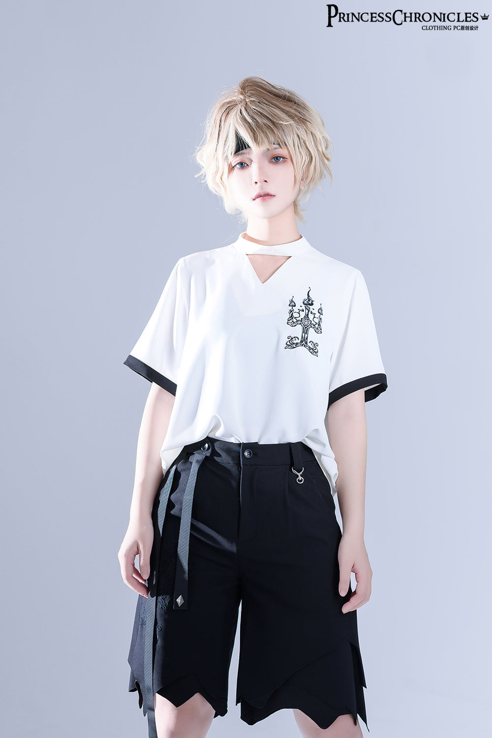 Princess Chronicles - LueYingGuiTan - Ouji Lolita White Embroidery Shirt