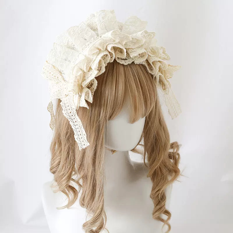 Xiaogui - Sweet Lolita Lace Headdress - Headwear