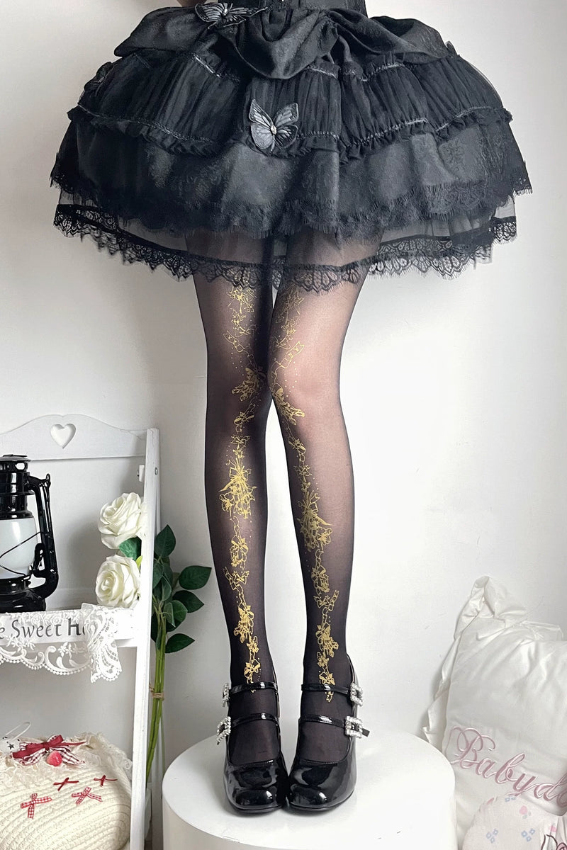 Fantasy Doll - Music Note - Printed Tights with Music-Note Options