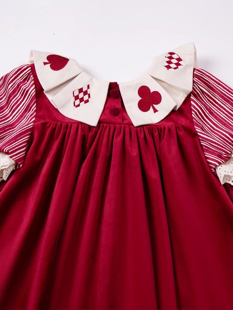 With PUJI - Puppet Mask - Clown Inspired Gothic Lolita OP Dress, Loose Fit detail view 4