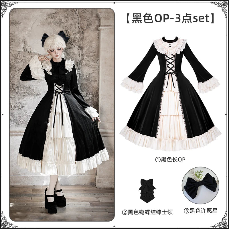 With PUJI - The Nutcracker - Winter Classic Lolita OP Dress, Front Opening detail view 7