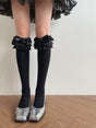 Black long socks / One size (fits sizes 35-39)