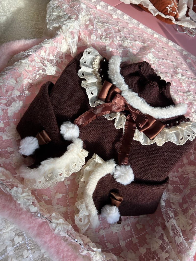 Deer Mansion Fleece-Lined Long-Sleeve Lolita Layering Top — additional product view