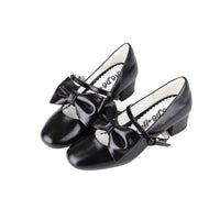 MODO - Afternoon Tea - Large-Bow Lolita Mary Janes - Black / 35
