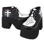 33 / black + white matte leather