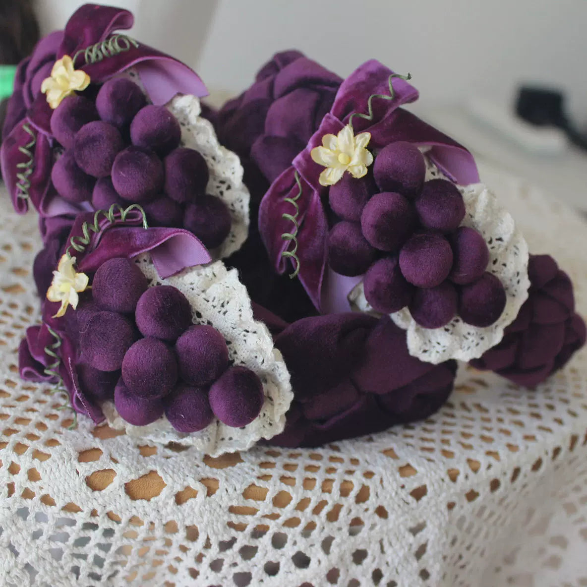 Handmade Loire Vineyard grape Lolita accessories - view 5