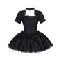 Ultra-short three-section black OP In stock / S