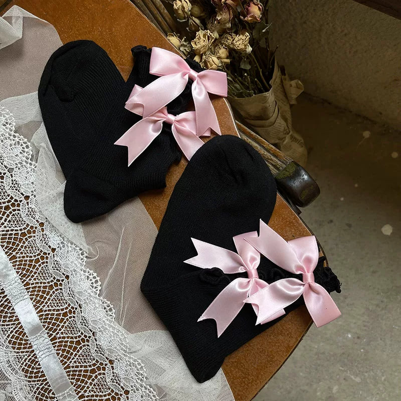 Sock Noble - Sweet Cool Cutout - Scrunch Socks with Bow Detail