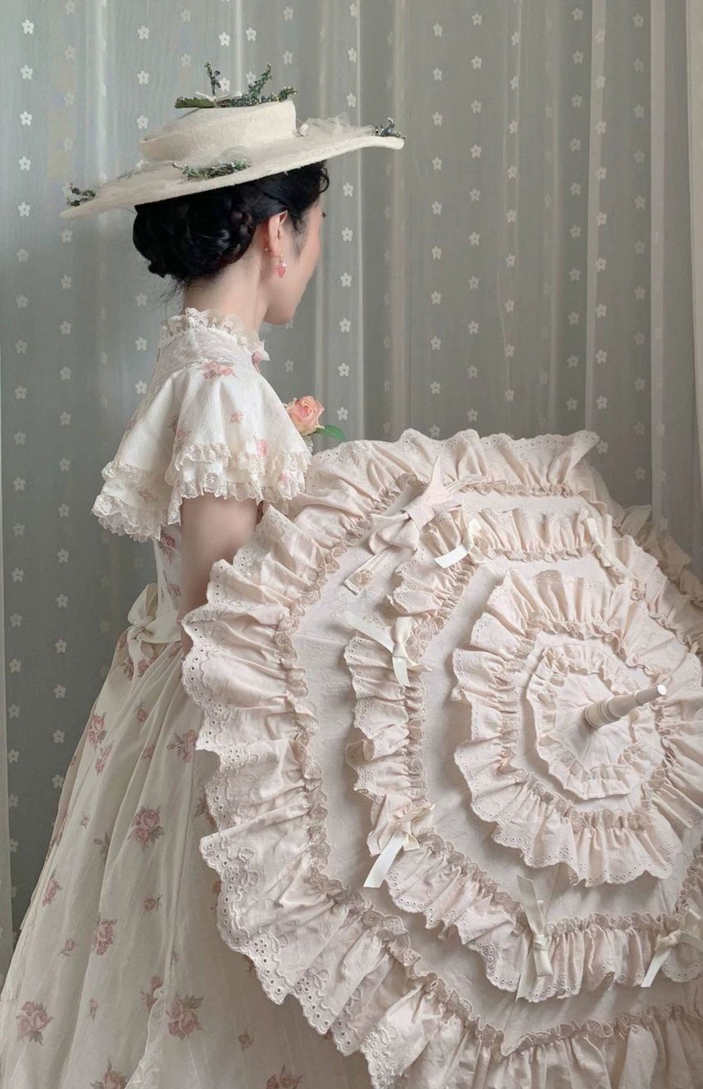 Sweetheart Dream Machine - Edwardian Collar - One-Piece Dress with Edwardian Collar