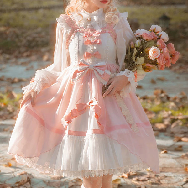 Yueele - Spring Rose - Plus-Size Lolita Outfit Set - front view
