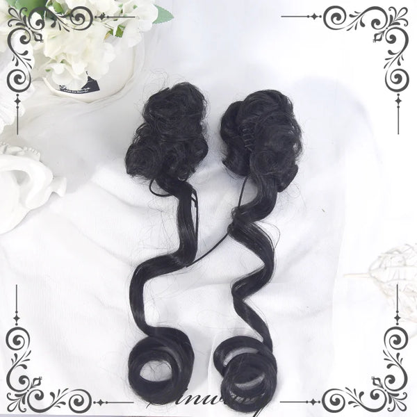 Sinwavy Harajuku flower bun hairpiece - view 1