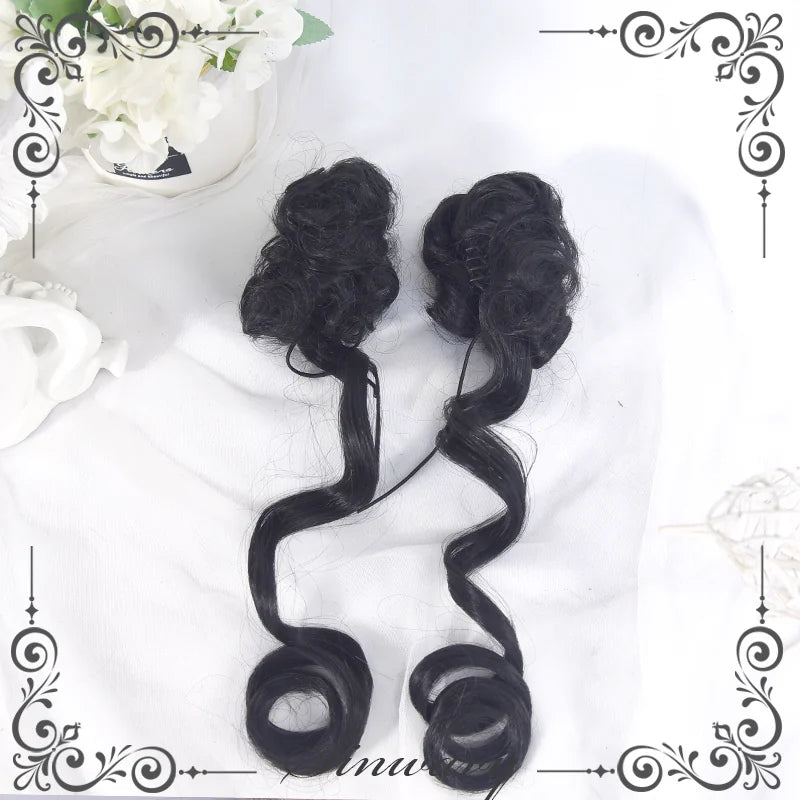Sinwavy Harajuku flower bun hairpiece - view 5