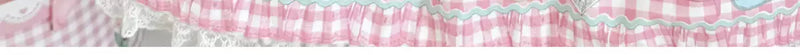 sheeppuff - Heart Lace Boston - Boston Bag with Heart Panel and Bow
