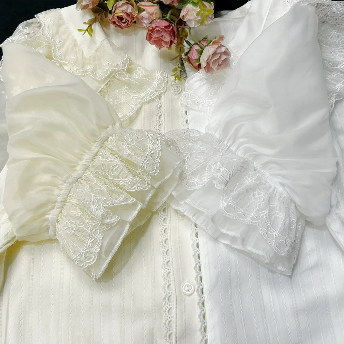 DMFS Lolita - DMFS - Sweet Lolita Shirt Cotton Lolita Blouse Doll Collar
