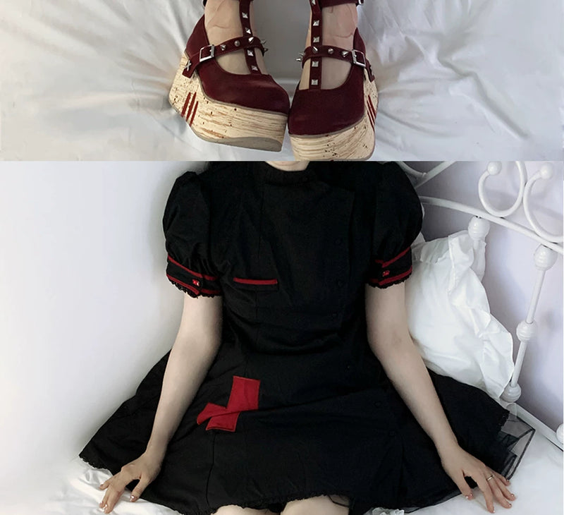 roji roji - Jointed Doll Print - Printed tights with skin-tone and opaque velvet options