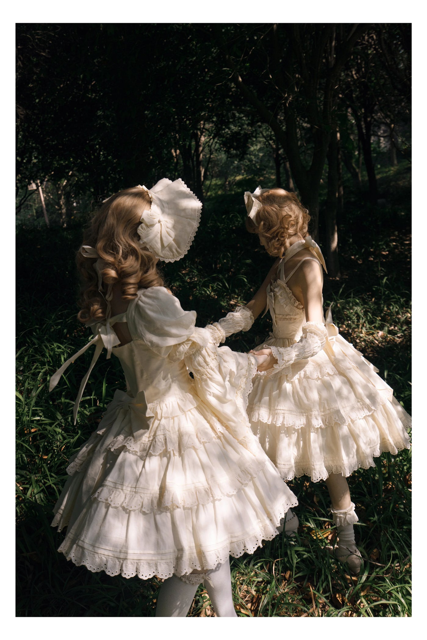 WF - Doll-Sense Solid Lolita Dress - Solid-color cotton Lolita dress