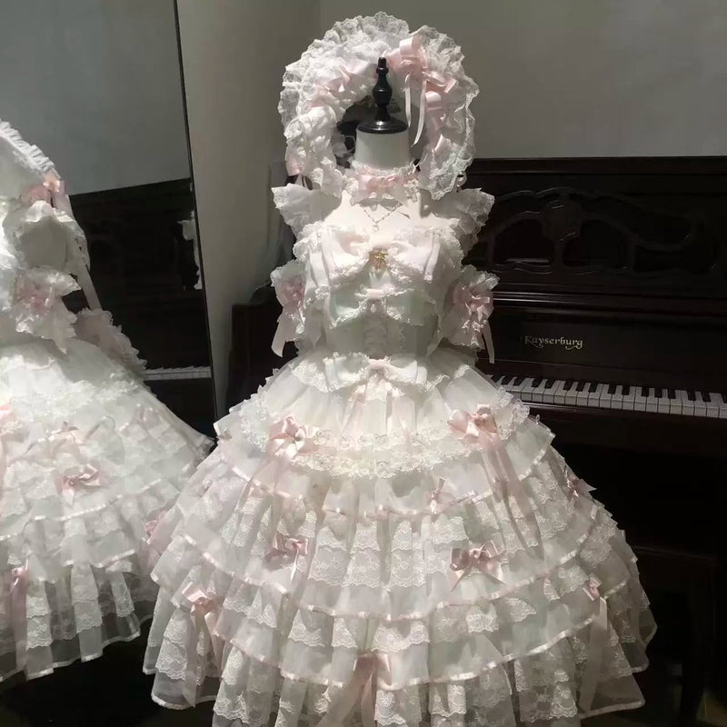 PS Original - Sakura Snow Love Melody - Pastel pink Sweet Lolita