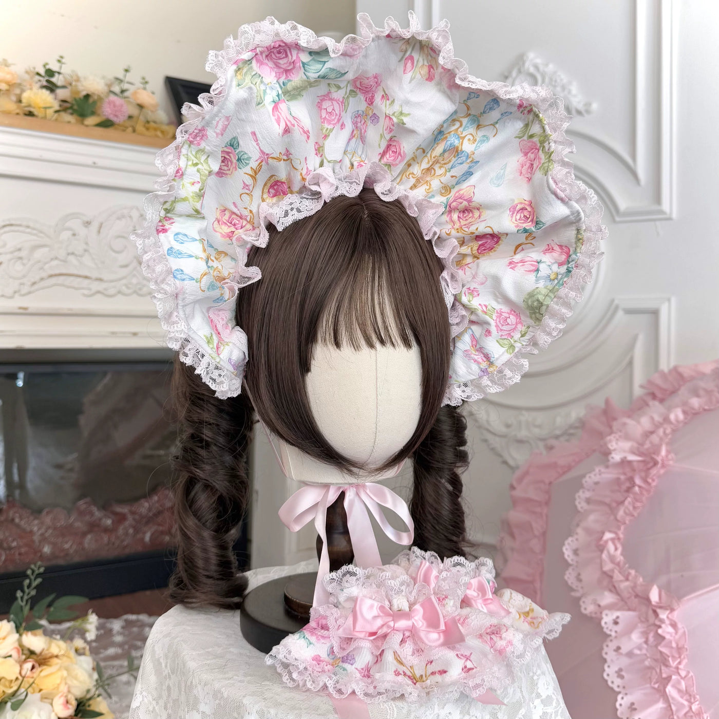 Tata Long Ear - Spring 2025 Floral Wall - JSK and OP Dresses with Tiered Lace Hems