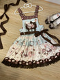 Ships Within 10 Days Without Protective Box; No 7-Day Change-of-Mind Returns / Meow Chocolate Pinafore / Mint / S