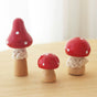 Mushroom Brooches - Set of 3