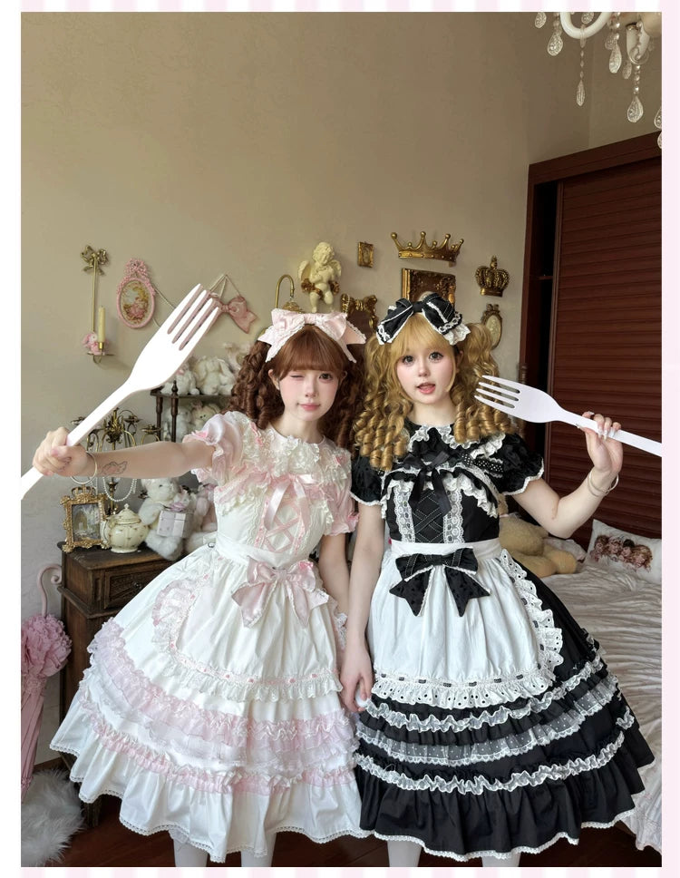 Galette Bunny - Little Pastry Chef - JSK Dress with a Large Bow