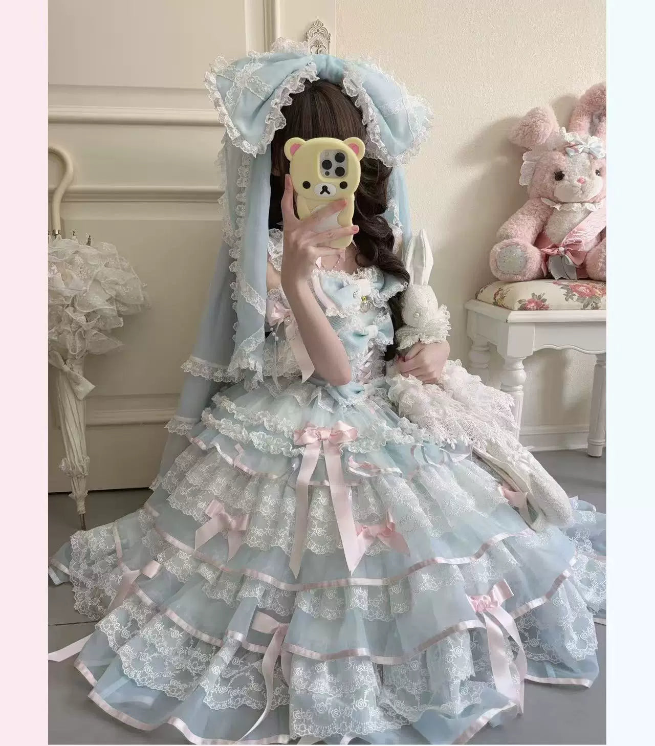 PS Original - Sakura Snow Love Melody - Pastel pink Sweet Lolita