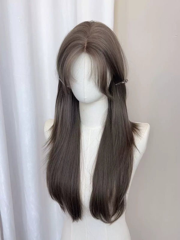Kunkun Fish Milk Tea Grey Brown lace-front wig - view 3