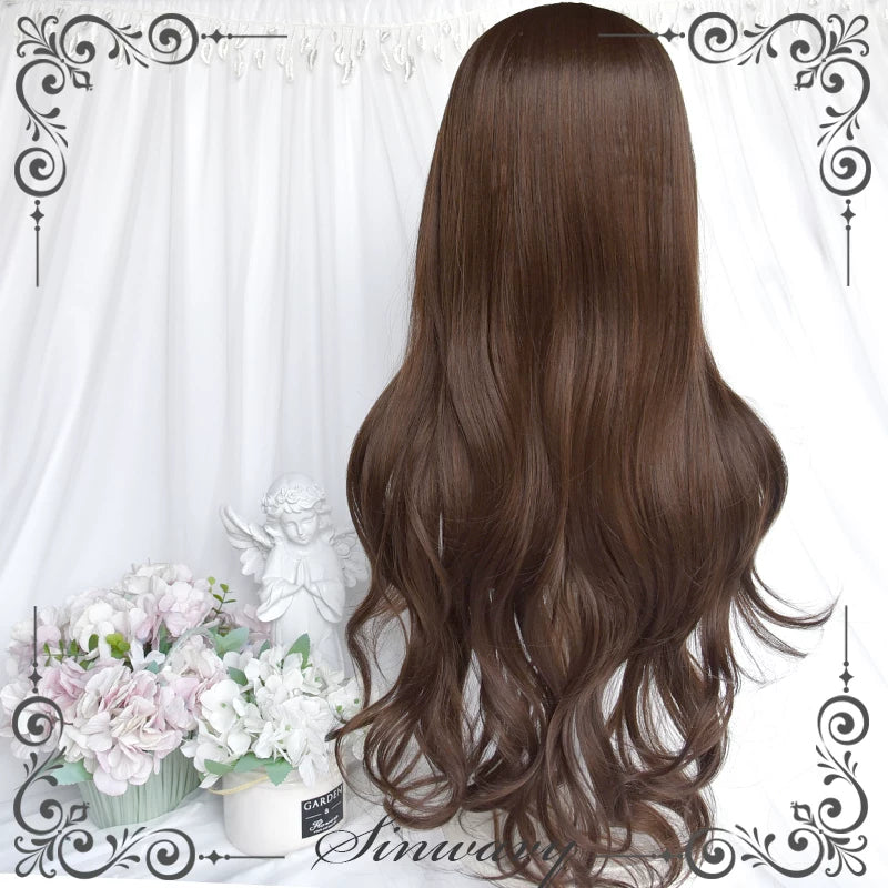 Sinwavy dark brown long curl wig with airy fringe - view 3