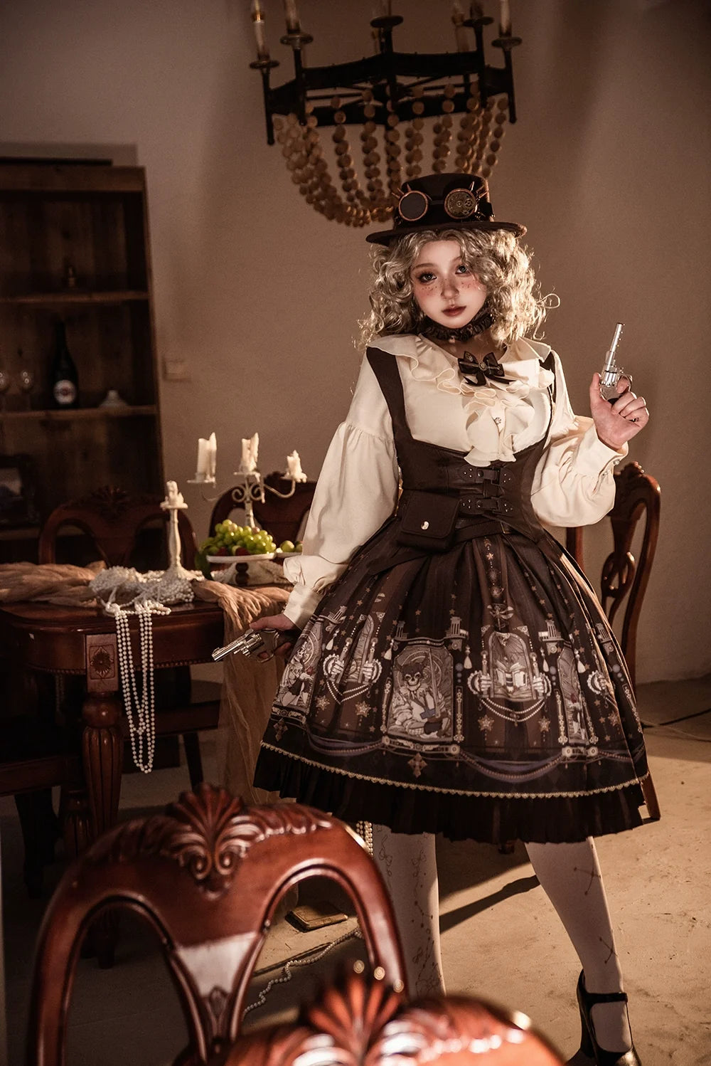 Miss Point - Demon Hunter's Diary - Gothic Lolita PU Leather Vest