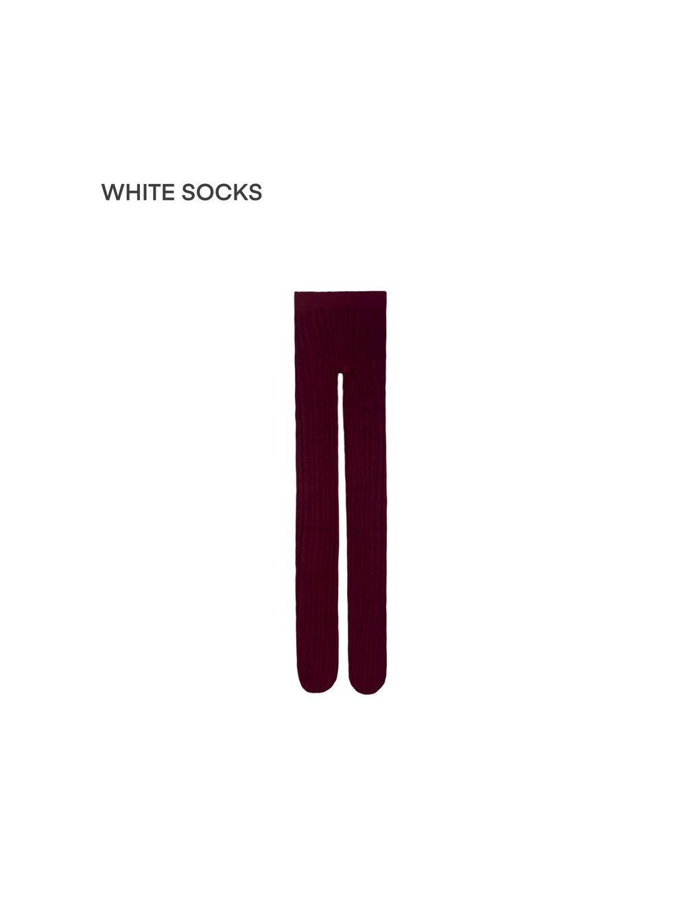 White Socks light-coloured patterned tights with vertical heart-and-flower motifs, styled beneath a dark dress.