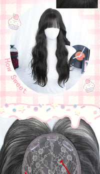 Dalao Home - Natural hairpieces, toppers and fringe pieces - Soft wool-curl top hair topper, natural colour