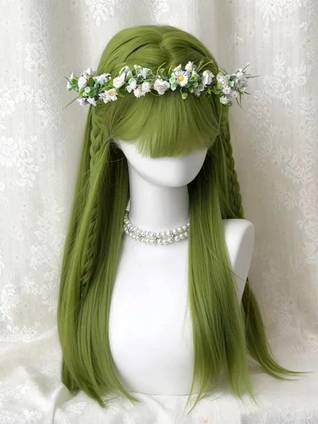Kunkun Fish matcha green straight wig - view 3