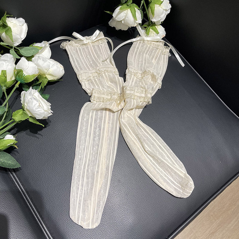WAGUIR - Sweet Lolita Lace Thin Calf Socks - Socks