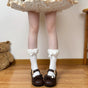 White socks, white bow / One Size