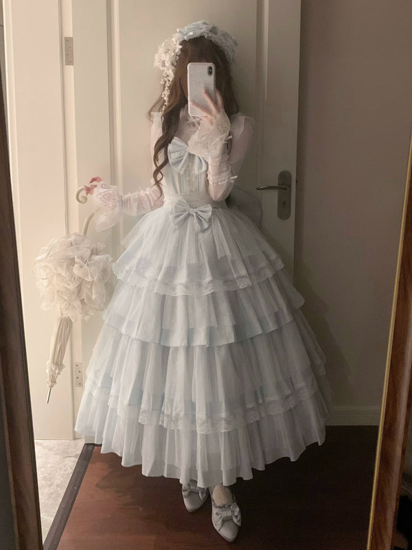 Sweetheart Dream - Vintage Doll-Style Sweet Lolita OP - Tiered