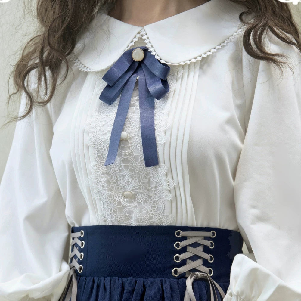 Countess's Autumn Outing - Embroidered Blouse and Skirt Set - detail view 8