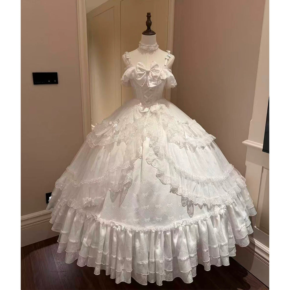 Emoji Dream - Formal Lolita Ballgown - Off-the-shoulder one-piece