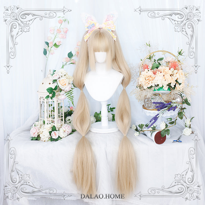 Dalao Home - Long Sweet Lolita Wig With Ponytails - Wig