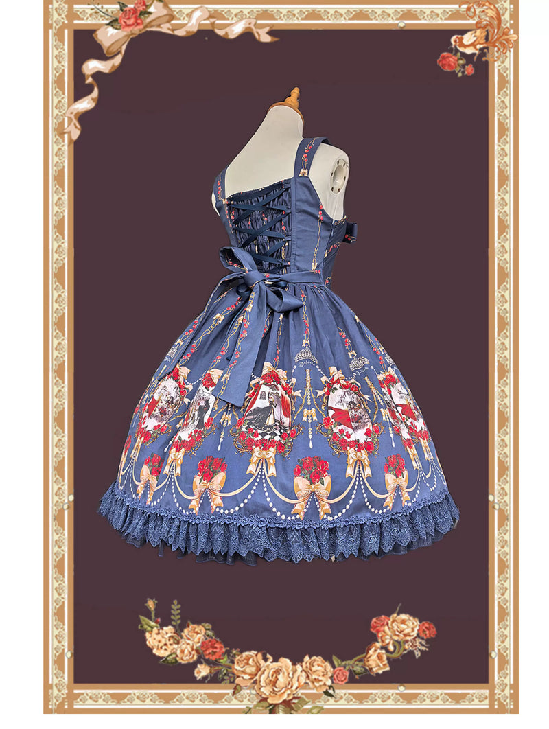 Infanta - Snow White - Cotton Sateen Natural-Waist JSK