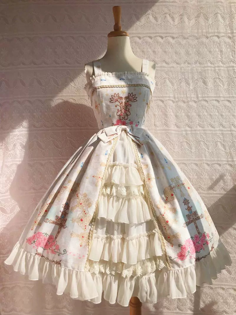 Yilia - Peacock Cross - Open Front Jacquard JSK