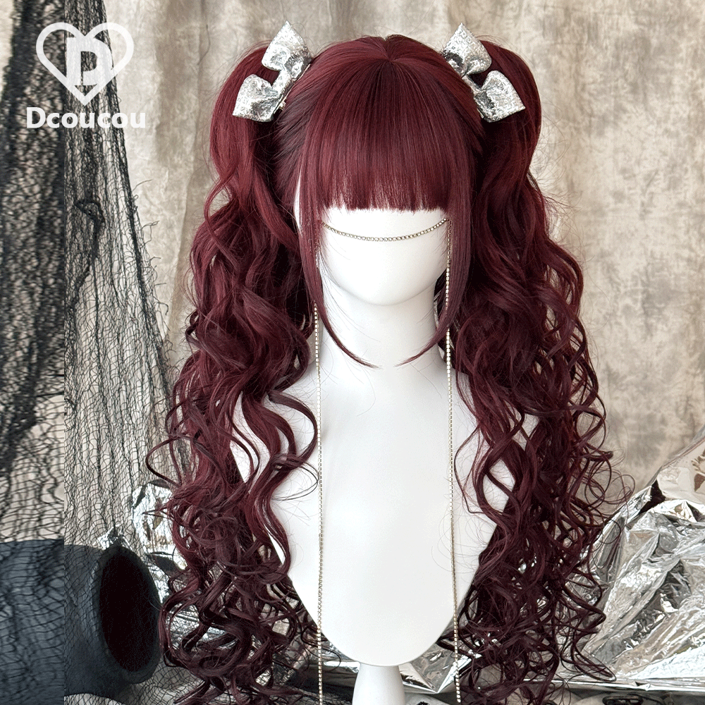 Dcoucou - Herbalist Girl - 70cm Vintage Hime-style Lolita Double Ponytails Wig