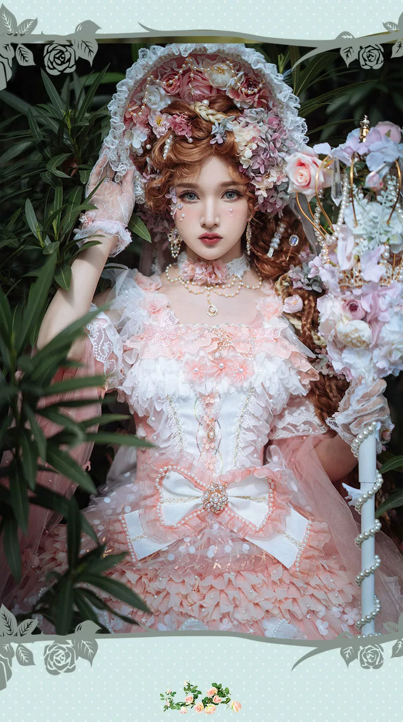 Cat Fairy - Sprite Fairy - Bridal chiffon JSK with multi-tiered