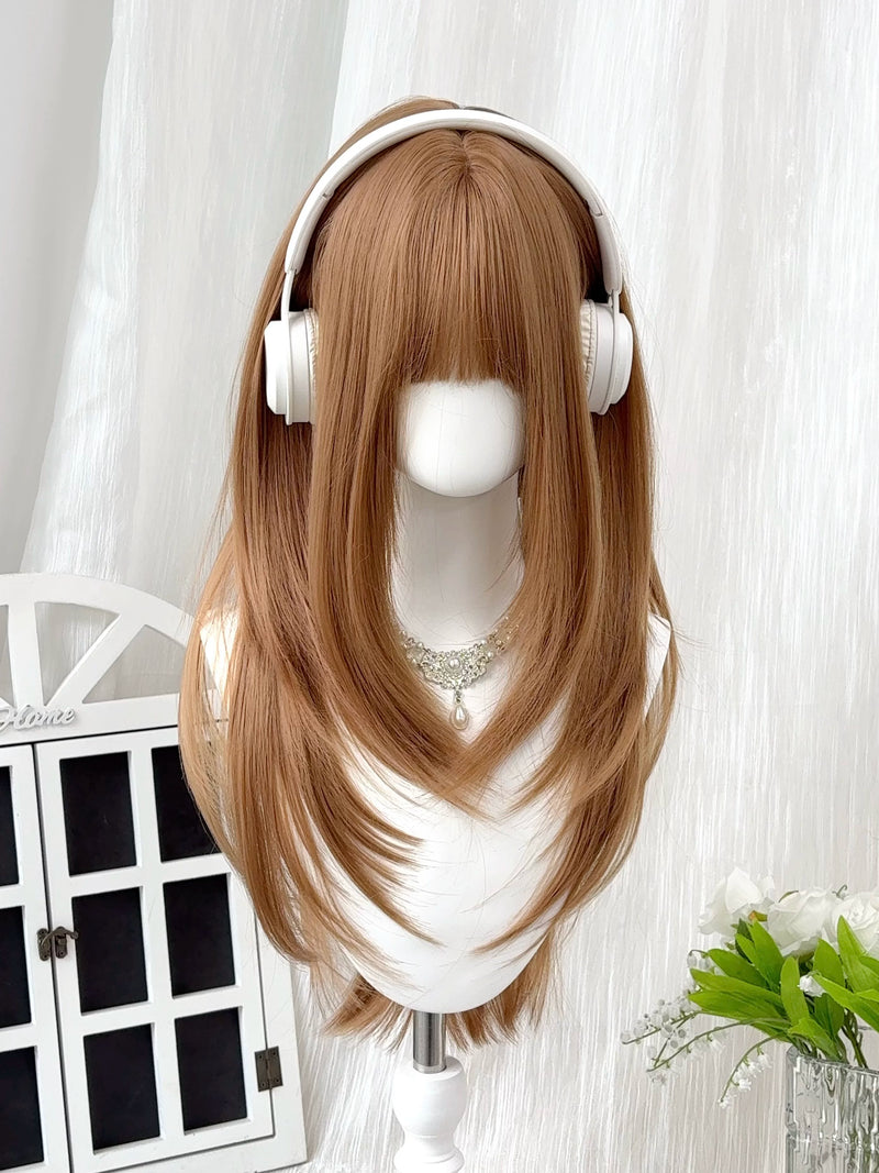 Layered long straight wig in selected colour - view 6