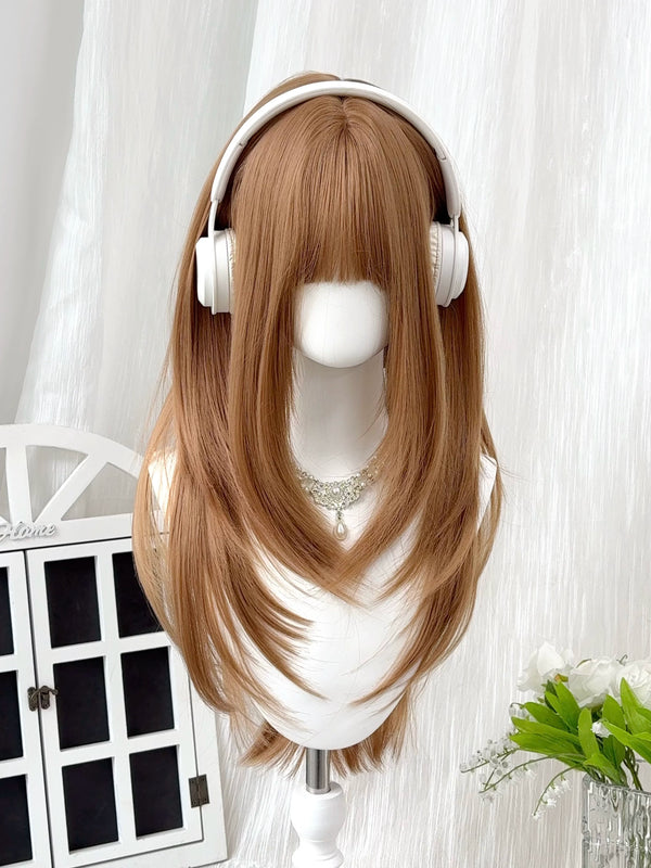 Layered long straight wig in selected colour - view 1