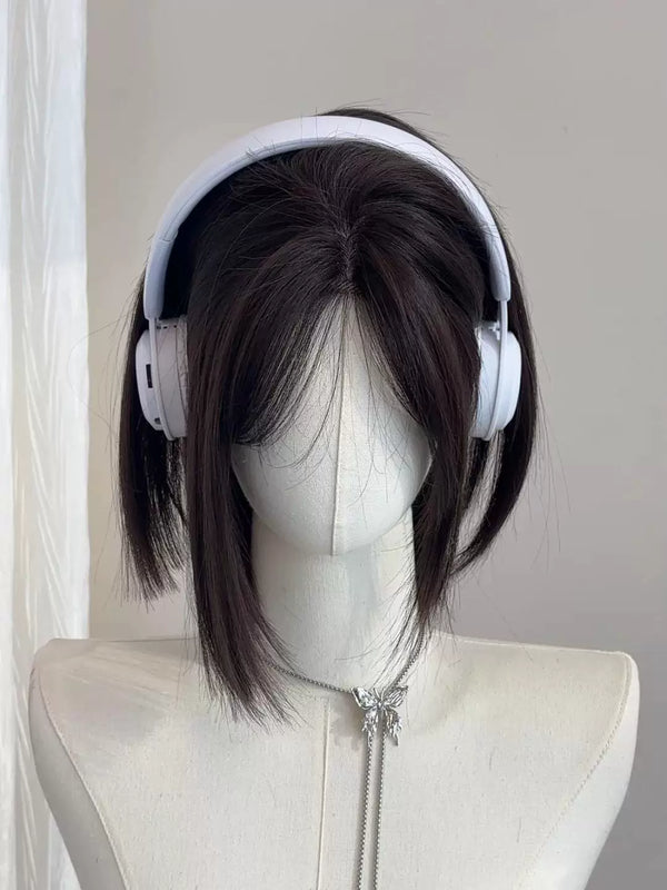 Kunkun Fish short blunt-cut lace-front wig - view 1