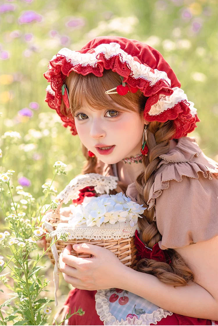 Baozi Pig - South Town Cherry - Cherry-Motif Headwear in BB Hat or BNT Styles