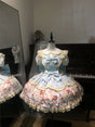 Cute Rabbit Party blue short sleeves full set / S
