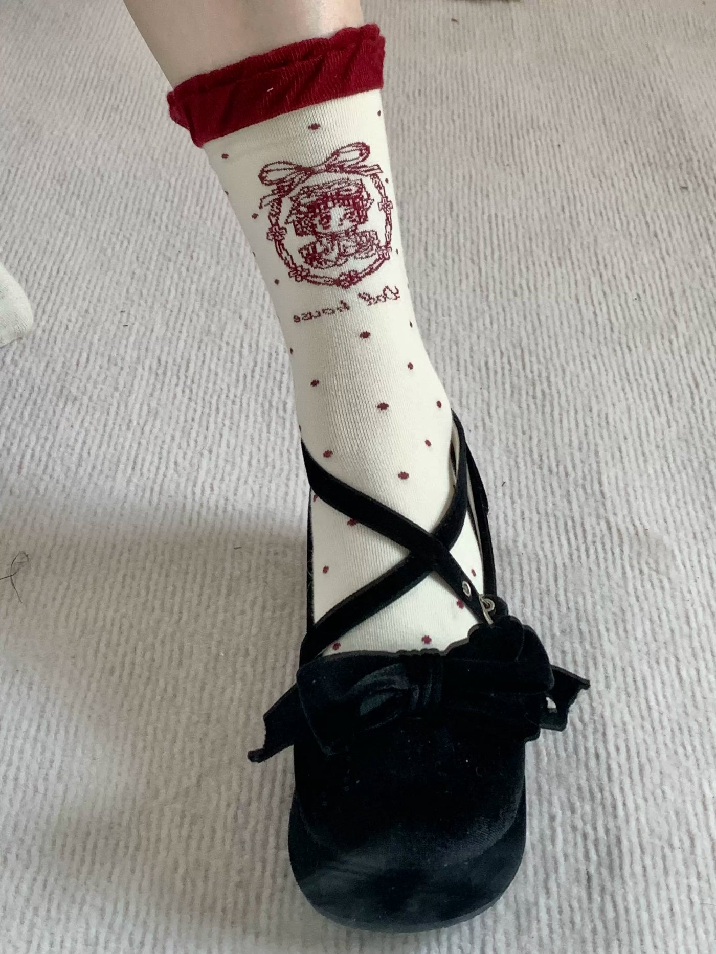 Roji Roji - Kawaii Cotton Lolita Socks Mid-calf - Socks Socks